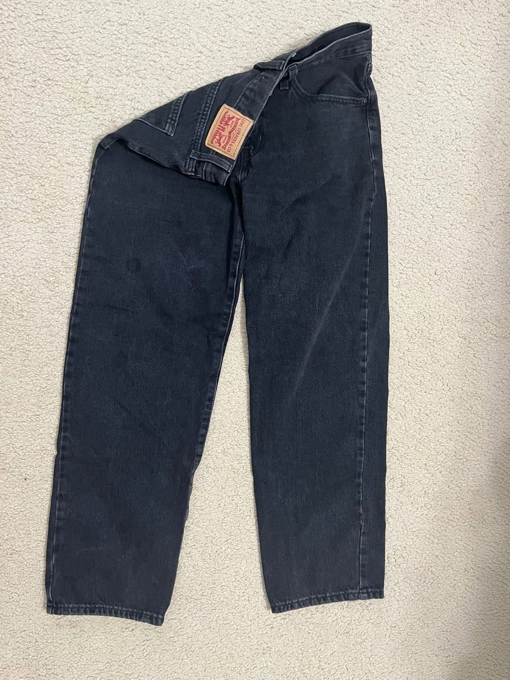 Levi's Black Relaxed High-Rise Jeans